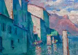 Gandria by Alfred Wolmark, 1924, Oil on panel, sold Jun 2019