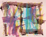 Abstract untitledSigned and dated ~57Watercolour38 by William Gear, Watercolour, sold Jun 2019