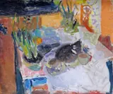 Still Life with Hyacinths by Patrick Heron, Oil on canvas, offered Jun 2019