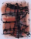 Christmas CardSigned by John Wells, 1960, Monoprint with pastel, offered Jun 2019
