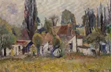 French farm sceneSignedOil on canvas50 by Ronald Ossory Dunlop, Oil on canvas, offered Jun 2019