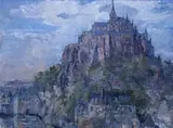 Mont St MichelSigned by Peter Greenham, Oil on board, sold Jun 2019