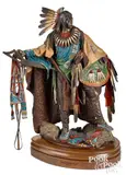 Bounty of Gray Hawk by Dave McGary, bronze, sold Apr 2022