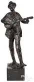 man with guitar Sor Capanna by Harry Jackson, bronze, offered Apr 2022