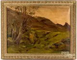 landscape by Mary Cable Butler, oil on canvas, sold Mar 2022