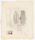 ATTRIBUTED, SKETCH OF AN INTERIOR by John Sloan, pencil on paper, sold Apr 2023