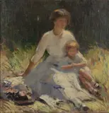 IN THE GOOD OLD SUMMER by Ann Duer Irving, oil on canvas, sold Apr 2023