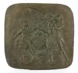 Untitled by Felix Wehls de Weldon, BRONZE BAS-RELIEF PATRIOTIC PLAQUE, sold Apr 2023