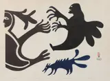 PEOPLE OF THE SEA PRINT by Mary Igiu, pencil inscribed in the margins ", sold Apr 2023