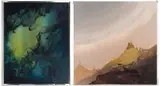 FANTASY PAINTINGS, LOT OF TWO by Helen Struven, oil on canvas, sold Apr 2023
