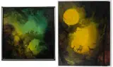 FANTASY PAINTINGS, LOT OF TWO by Helen Struven, oil on canvas and board, sold Apr 2023
