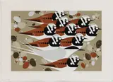 SIGNED LITHOGRAPH, stylized depiction of shorebirds and single seagull by Charles Burton Harper, pencil signed and numbered in lower margin, sold Apr 2023
