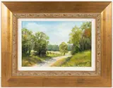 LANDSCAPE PAINTING by Fran Speight, oil on canvas, sold Apr 2023
