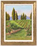 LANDSCAPE PAINTING by Fran Speight, pastel on paper, sold Apr 2023