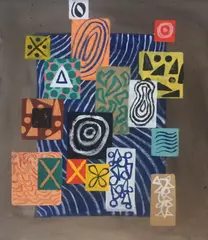 Other Languages (No. 4) by Marc Salz, 2005, Watercolor, gouache, sold Mar 2021