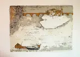 Italian Landscape (Isola Tiberina, Rome) by Ossi Czinner, Lithograph, sold Mar 2021