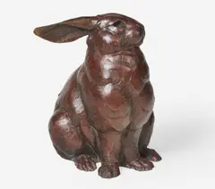 Rabbit by Dan Ostermiller, 2002, bronze, sold Mar 2021