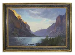 Grand Canyon by Curt Walters, oil on canvas, sold Mar 2021