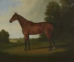 Horse in a Landscape by Henry Bernard Chalon, oil on canvas, sold Mar 2021