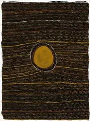 Untitled by Kutuwulumi Purawarrumpatu, 1996, natural earth pigments with synthetic binder on paper, sold Mar 2015