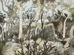 Berry Island by Cressida Campbell, 1992, hand painted and incised woodblock, sold Nov 2014
