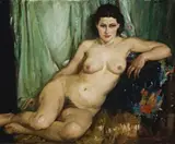A Pensive Mood by Norman Lindsay, c.1935, oil on canvas, sold Nov 2014
