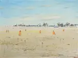 Wimmera Landscape by Arthur Boyd, c.1970s, oil on canvas, sold Nov 2014