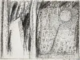 Trees, Mountain And The Moon by Godfrey Miller, 1963-64, oil on canvas, sold Nov 2014