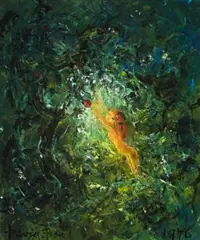 Angel by David Boyd, 1976, oil on composition board, sold Nov 2014