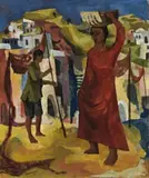 Ischia by Michael Shannon, 1950, oil on canvas on board, sold Nov 2014