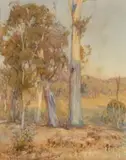 Morning Light by Hans Heysen, 1911, watercolour, offered Nov 2014