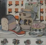 For A Little Girl by Margaret Preston, 1929, oil on canvas, sold Aug 2014