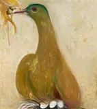 Orange Fruit Dove, Fiji by Brett Whiteley, 1969, oil and mixed media on composition board, sold Aug 2014