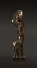Femme au voile », grand modèle by Statue Jean Lambert-Rucki, Épreuve en bronze à patine brune, sold Dec 2021
