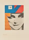 Visage - 1969 by Peter Klasen, Aquatinte, sold Dec 2021