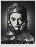 Lee Selgreen - Casque en cuir Paco Rabane Couverture de l'Officiel by Jean-Daniel Lorieux, Photographie signée et numérotée, sold Dec 2021