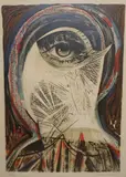 Visage cubiste by Henry de Waroquier, Lithographie, sold Nov 2021