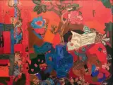 Compagnie des Indes by Roger Bezombes, Huile et collage sur panneau signée en bas à gauche, resignée et titrée au dos, sold Apr 2019