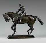 Le grand jockey by Isidore Bonheur, Épreuve en bronze à patine médaille, base au naturel, sold Feb 2019