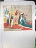 Le sacre de l'impératrice d'Iran by Yves Brayer, Lithographie en coueurs signée, sold Apr 2019