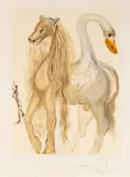 La chimère d'Horace» (ML 1270). (1970) De la suite «Les cheveaux daliniens» by Salvador Dalí, 1970, Lithographie en couleur, sold Apr 2019