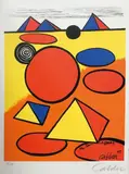 San Lazzaro» by Alexander Calder, 1975, Lithographie en couleur, sold Apr 2019