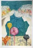 Deux femmes aux chapeaux fleuris by Léonor Fini, Lithographie signée et numérotée, sold Apr 2019