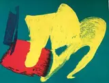 Composition abstraite by Gérard Ernest Schneider, 1983, Lithographie en couleur signée, sold Apr 2019