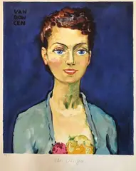 L'hommage à Marie Claire by Kees van Dongen, Lithographie en couleur, sold Apr 2019