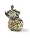 Culbuto» by Guy Ferrer, 2006, Bronze à patine brun-vert nuancé, sold Apr 2019