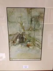 Composition «0712 by Jerzy Stajuda, Aquarelle, sold Apr 2019