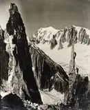 L'épée du Tacul, circa 1950 by Roland Gay-Couttet, Photographie en noir et blanc, tirage argentique, cadre d'époque, sold Mar 2019