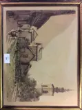 Village d'Argentière by Joanny Drevet, 1951, Aquatinte en couleur, sold Mar 2019