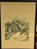 L'aiguille de Blaitière by Thomas Ostoya, Lithographie, sold Mar 2019